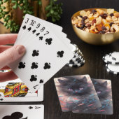 神秘的な水の色ブラックキャット |かわいい猫 トランプ (インサイチュ)