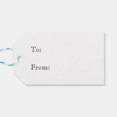 神秘的な水の色ブルーと金ゴールドナイトモス ギフトタグ (裏面横)