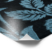 神秘的な水の色ブルーと金ゴールドナイトモス フォトプリント            (角)