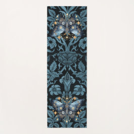 神秘的な水の色ブルーと金ゴールドナイトモス ヨガマット