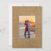 神秘的な水彩の多肉植物 ボヘミアンスタイルのウェディング セーブザデート (裏面)