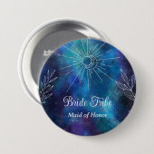 神秘的な水彩画の独身最後の夜 缶バッジ (正面&裏面)