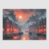 神秘的な水辺のビジョン – Decopage - 薄葉紙 (正面)