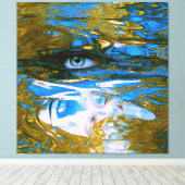 神秘的な水 キャンバスプリント (インサイチュ (ウッドフロア))