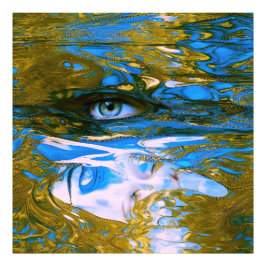 神秘的な水 フォトプリント           