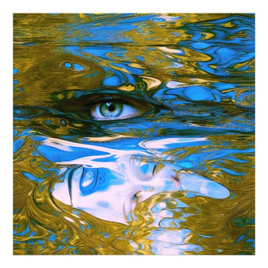 神秘的な水 フォトプリント            (正面)