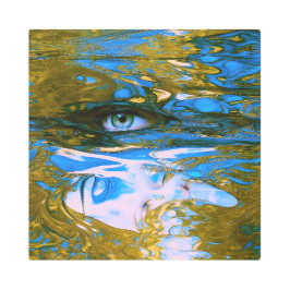 神秘的な水 メタルプリント