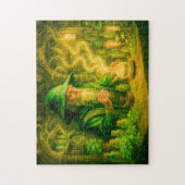 神秘的な油絵のハーバルマジシャン ジグソーパズル (縦)