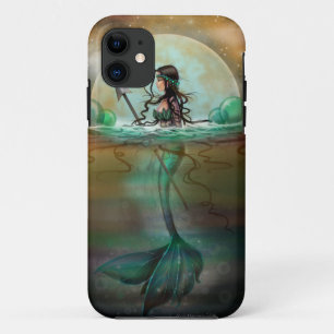 神秘的な海の人魚 ファンタジーアート iPhone 11 ケース
