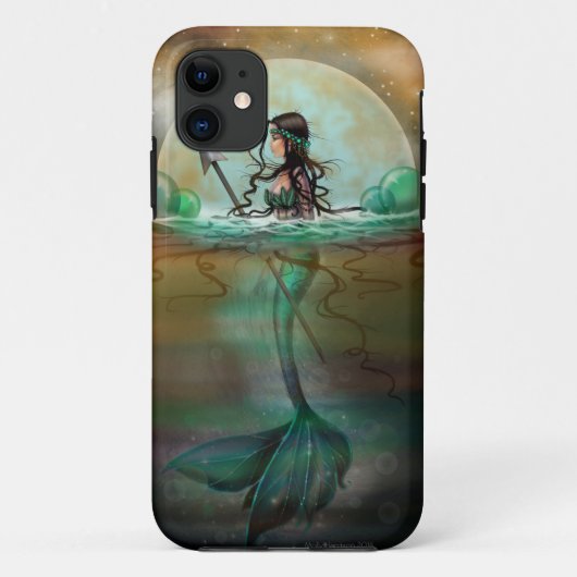 神秘的な海の人魚 ファンタジーアート Case-Mate iPhoneケース (裏面)