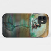 神秘的な海の人魚 ファンタジーアート Case-Mate iPhoneケース (裏面(横))