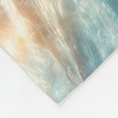 神秘的な海マーメイドサイレンのカラフルテールアート フリースブランケット (角)