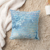 神秘的な海夢シーホースティール(緑がかった色)ブルー クッション (ブランケット)