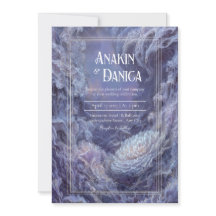 神秘的な海底ファンタジー結婚式招待状