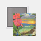 神秘的な海景マグネット マグネット (正面/裏面)