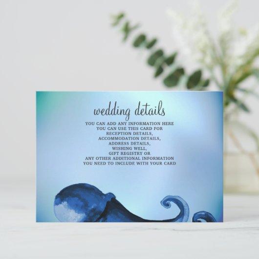 神秘的な海結婚タコの詳細カード エンクロージャーカード (スタンド正面)