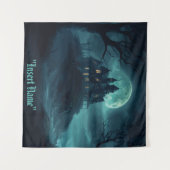 神秘的な海辺の場所 タペストリー (正面(横))