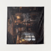 神秘的な海辺の場所 タペストリー (正面(横))