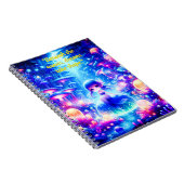 神秘的な深さ – チビ（小さくかわいく書いた感じ）マーメイドグローノートブック ノートブック (右側)