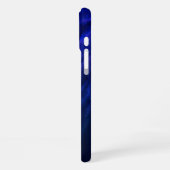 神秘的な深青色の羽を持つ翼 iPhoneケース (左側面)