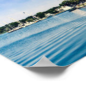 神秘的な港クリッパー船ポスター ポスター (角)