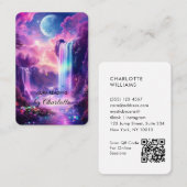 神秘的な滝QRコード 名刺 (正面/裏面)