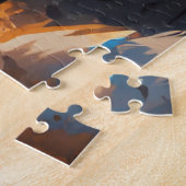 神秘的な炎の猫なじみ ジグソーパズル (側面)