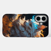 神秘的な炎の猫なじみ Case-Mate iPhoneケース (裏面 (横))