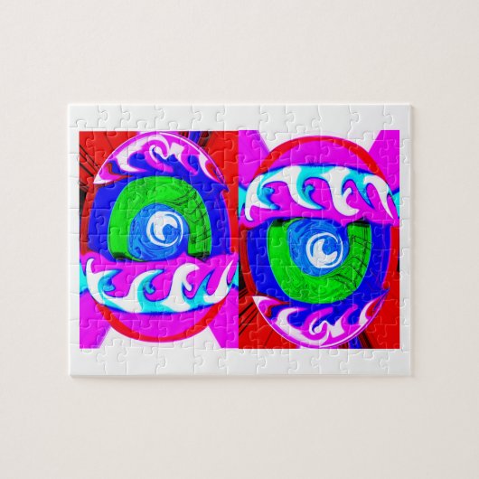 神秘的な特別な卵アート ジグソーパズル (横)