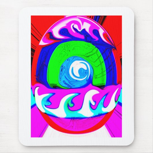 神秘的な特別な卵アート マウスパッド (正面)