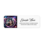 神秘的な狼の力 ラベル (正面)