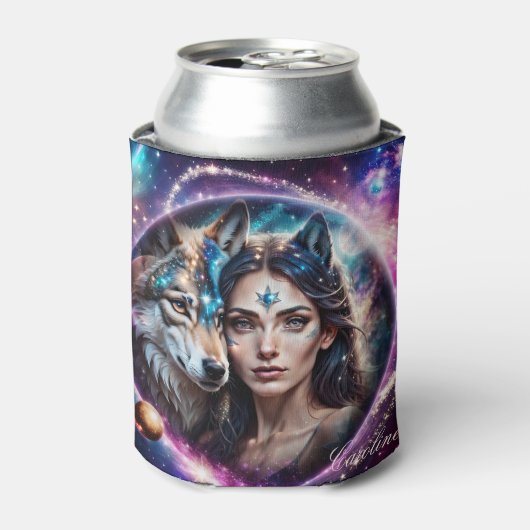 神秘的な狼の力 缶クーラー (缶正面)