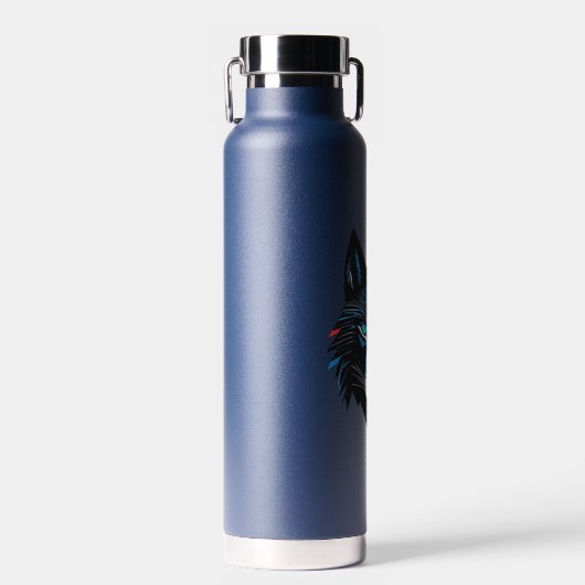 神秘的な狼の水のボトル ウォーターボトル (正面)