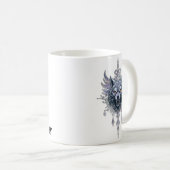 神秘的な狼の頭。 コーヒーマグカップ (正面右)