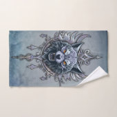 神秘的な狼の頭。 バスタオルセット (ハンドタオル)