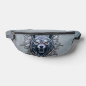 神秘的な狼の頭。 ファニーパック (レイダウン)