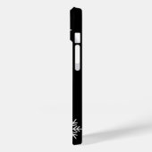 神秘的な猫と月 – 夢のような紫の夜の水彩 Case-Mate iPhoneケース (裏面 / 左)
