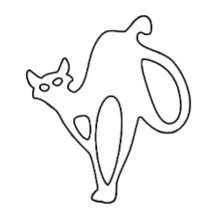 神秘的な猫はっきりしたの優雅さの表現