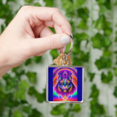 神秘的な猫キーチェーン キーホルダー (手)