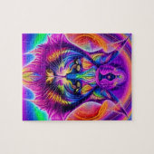 神秘的な猫パズル ジグソーパズル (横)