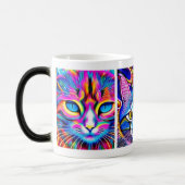 神秘的な猫 |アーサイケデリックト モーフィングマグカップ (左)