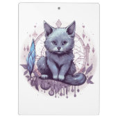 神秘的な猫 クリップボード (裏面)