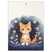 神秘的な猫 クリップボード (裏面)