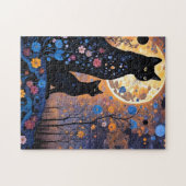 神秘的な猫 ジグソーパズル (横)