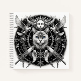 「神秘的な猫」 ノートブック