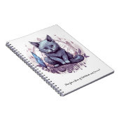 神秘的な猫 ノートブック (右側)