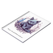 神秘的な猫 ノートブック (左側)