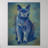 神秘的な猫 ポスター (正面)