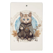 神秘的な猫 ミニクリップボード (裏面)