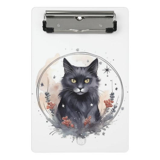 神秘的な猫 ミニクリップボード (正面)